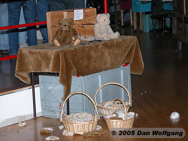 teddy bear inside material