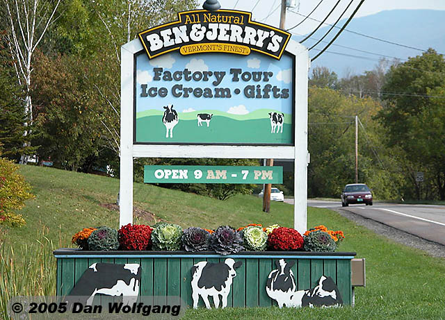 Ben and Jerry's Ice Cream Sign