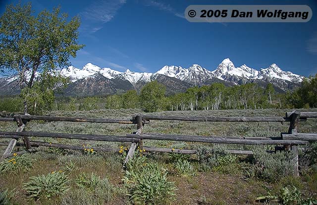 Teton Mountain Range at the Chapel of the Transfiguration